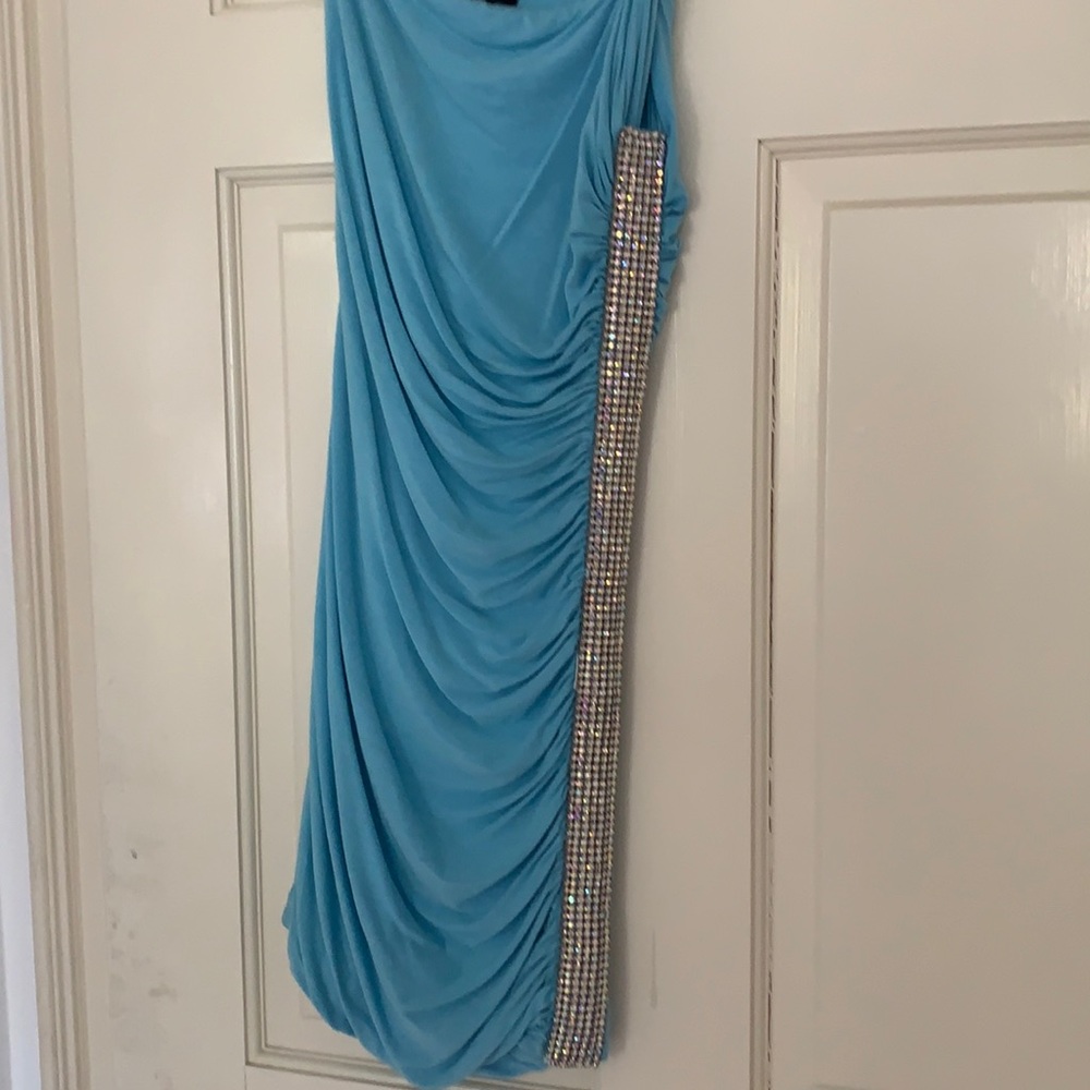 Sexy Sky mini dress with rhinestones